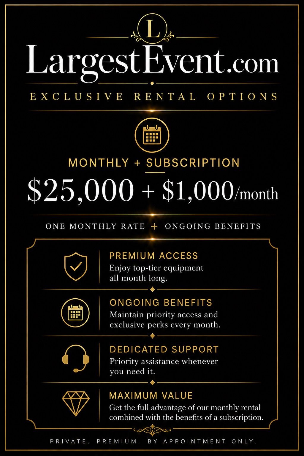 Monthly Rent + Subscription